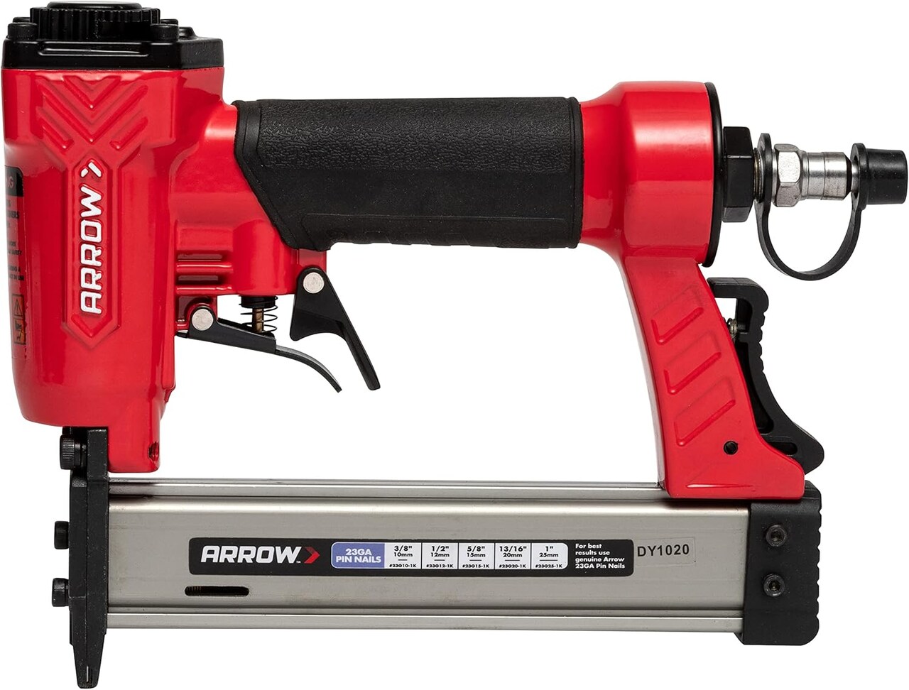 PT23G 23 Gauge Compact Pneumatic Pin Nail Gun, Oil-Free, Fits 3/8”, 1/2”, 5/8”, 13/16” and 1” Nails
